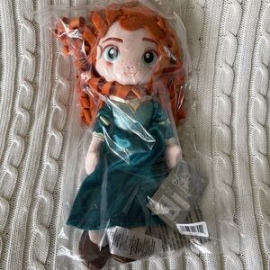 Disney Princess Merida Plush Doll NEW Brave RARE Plushy Soft Stuffed Toy Gift